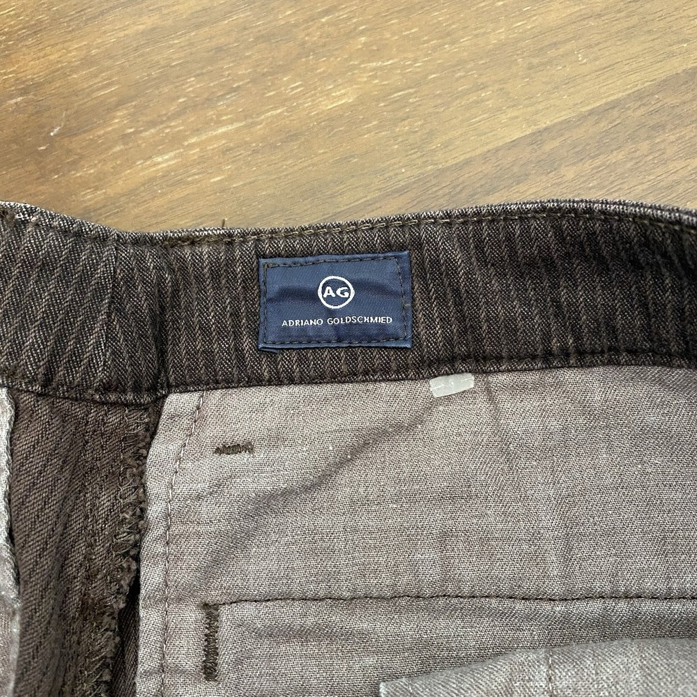 AG Adriano Goldschmied Men's 33 Marshall Slim Trouser Corduroy Pants Brown - Picture 7 of 15